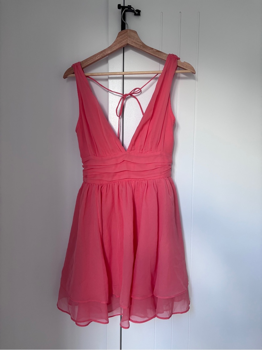 Abercrombie & Fitch Flirty Drama Plunge Mini Dress